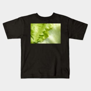 Lettuce leaf oil painting effect Kids T-Shirt